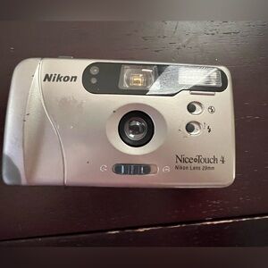 Vintage Nikon Nice Touch 4 35mm Film Camera w/ 29mm Lens – Untested